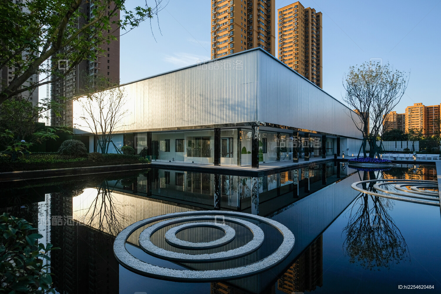 现代风格的房地产景观展示区设计