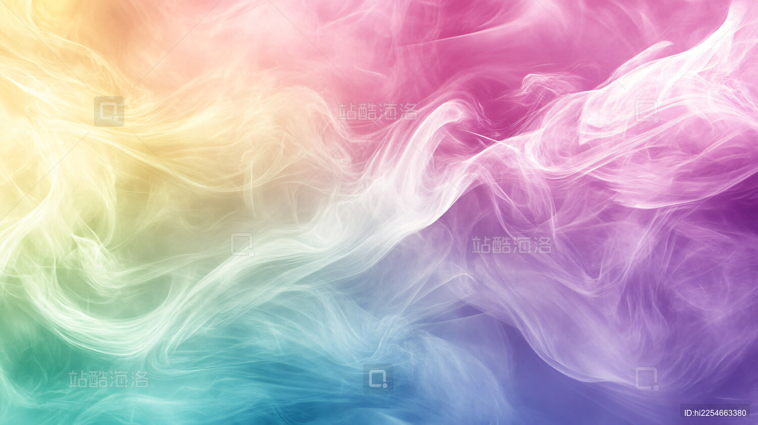 彩虹幻彩烟雾梦幻图