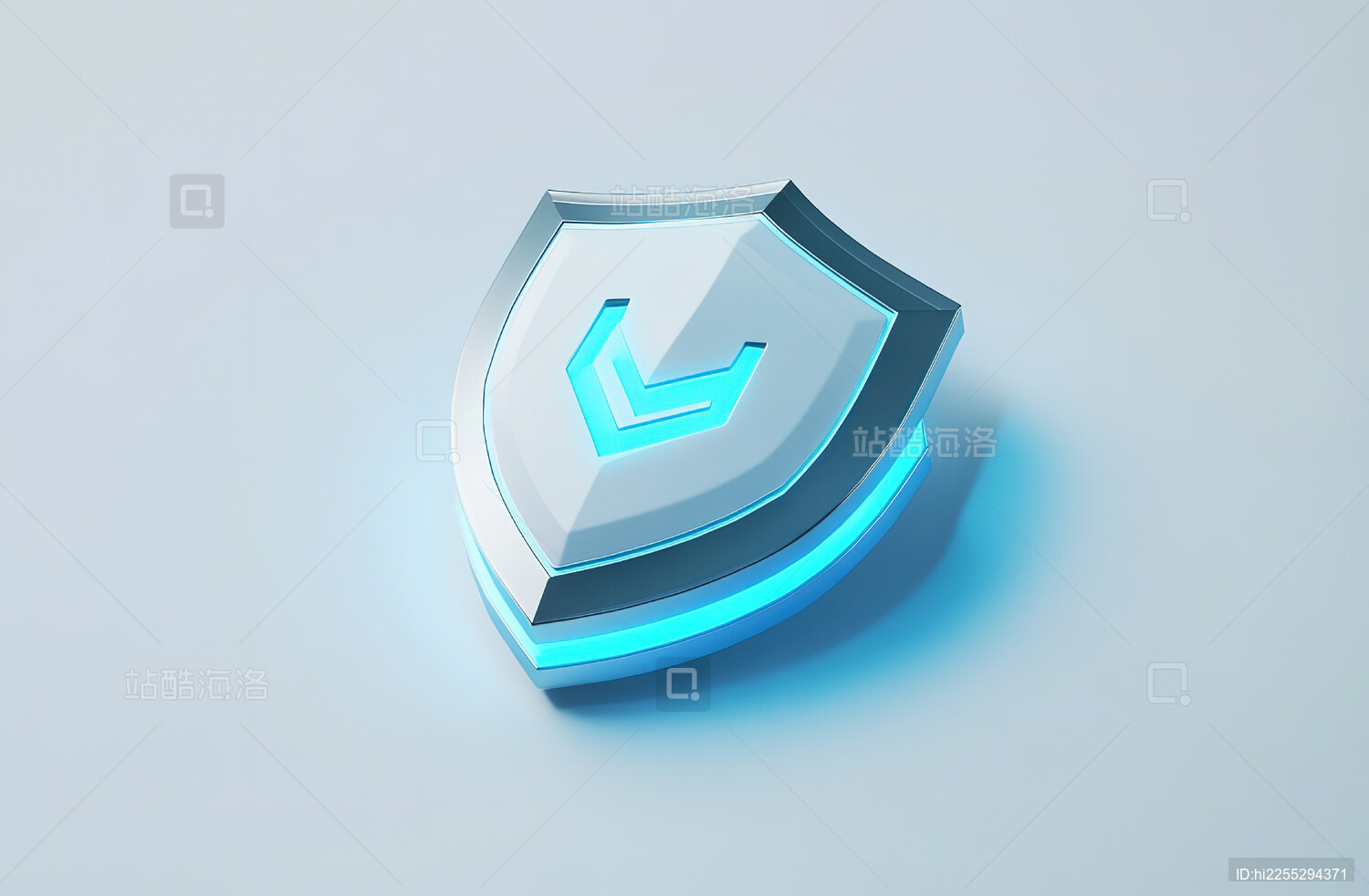 蓝色背景下的蓝色玩具特写镜头