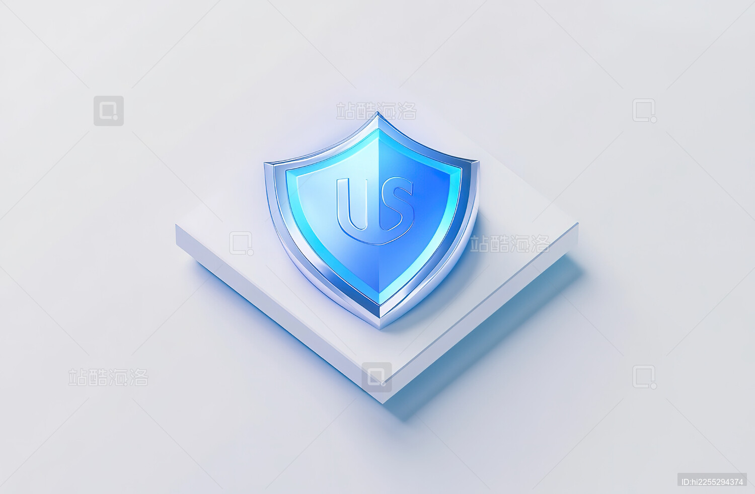 蓝色背景下的蓝色玩具特写镜头