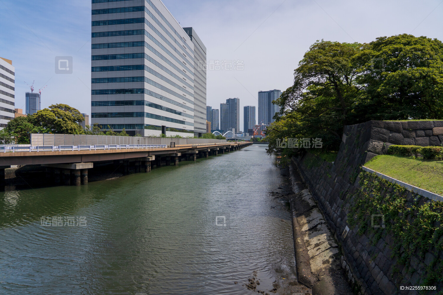日本东京中央区城市天际线
