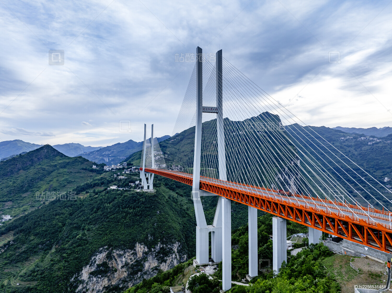 贵州六盘水北盘江大桥航拍
