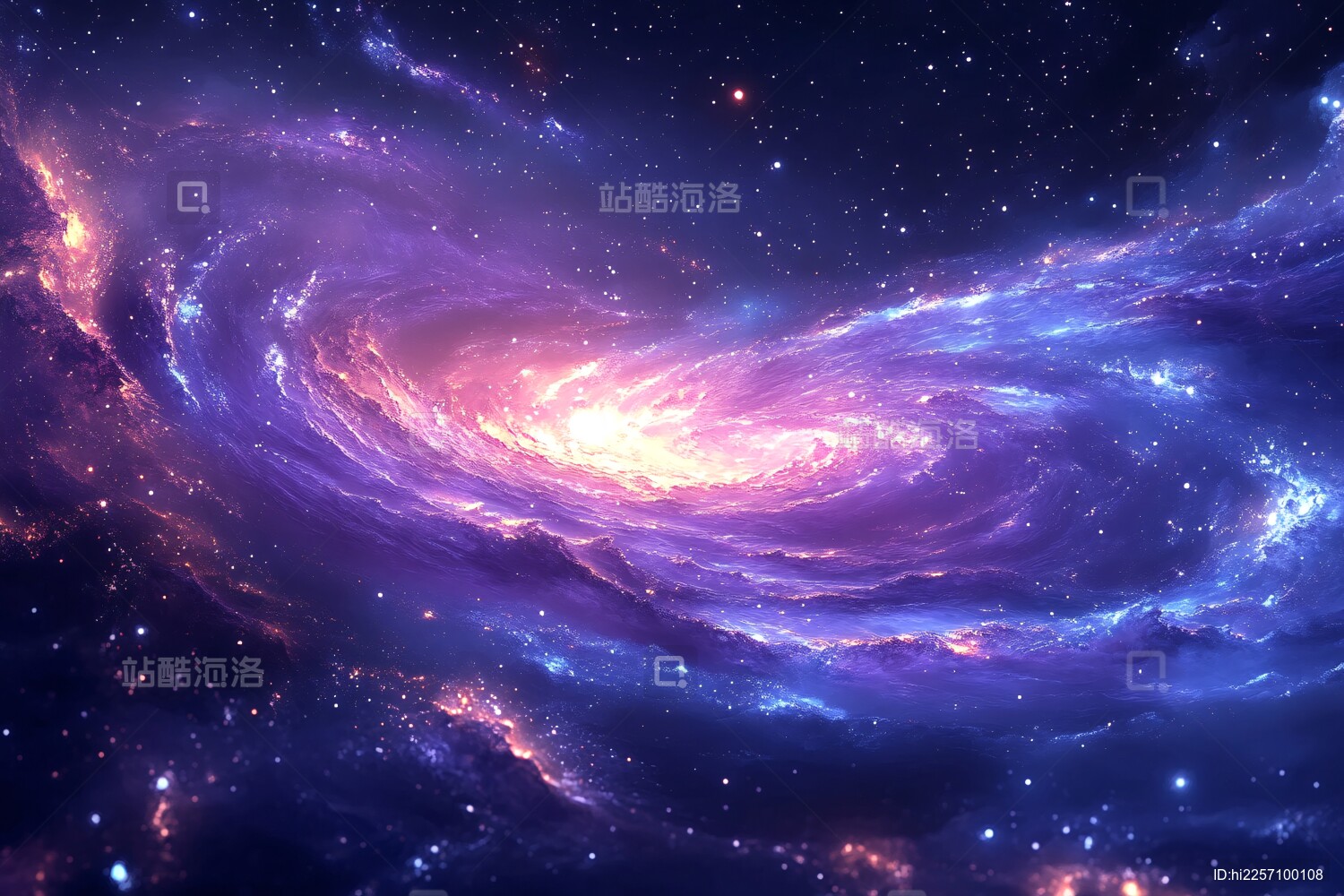 梦幻绚丽的宇宙星系景象
