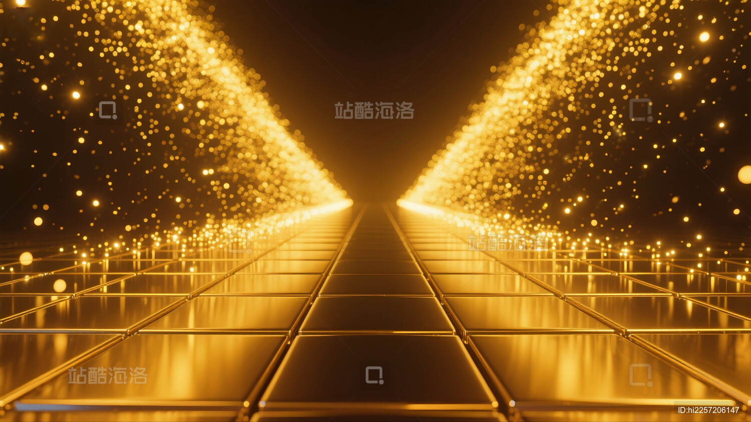 黑金方砖发光背景