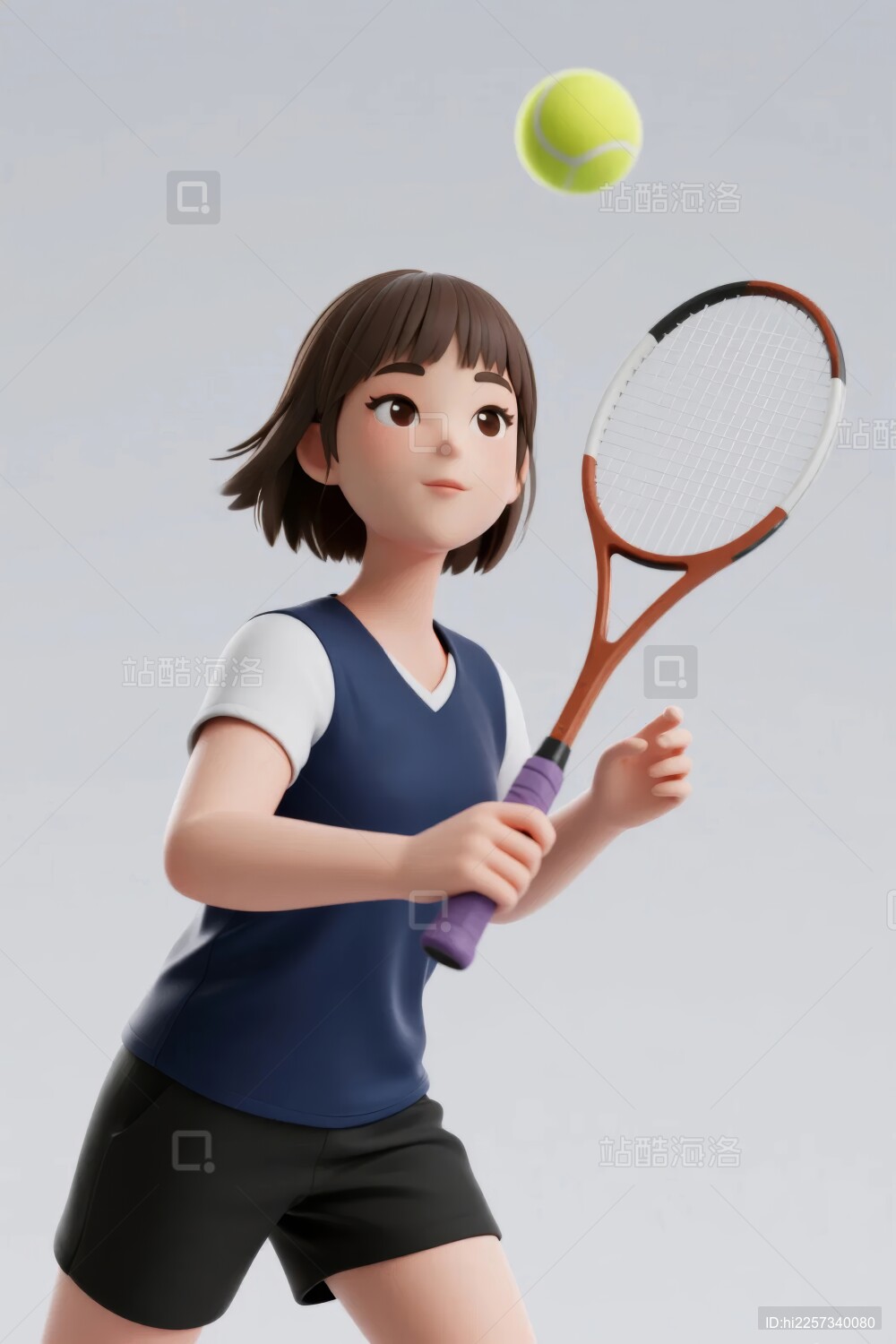 运动少年活力感羽毛球场景