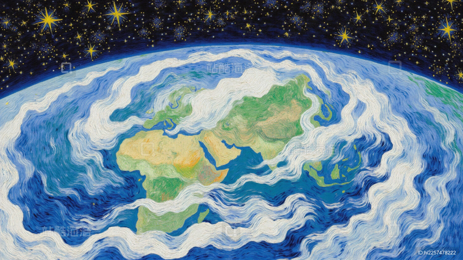 地球星空艺术创作绘卷