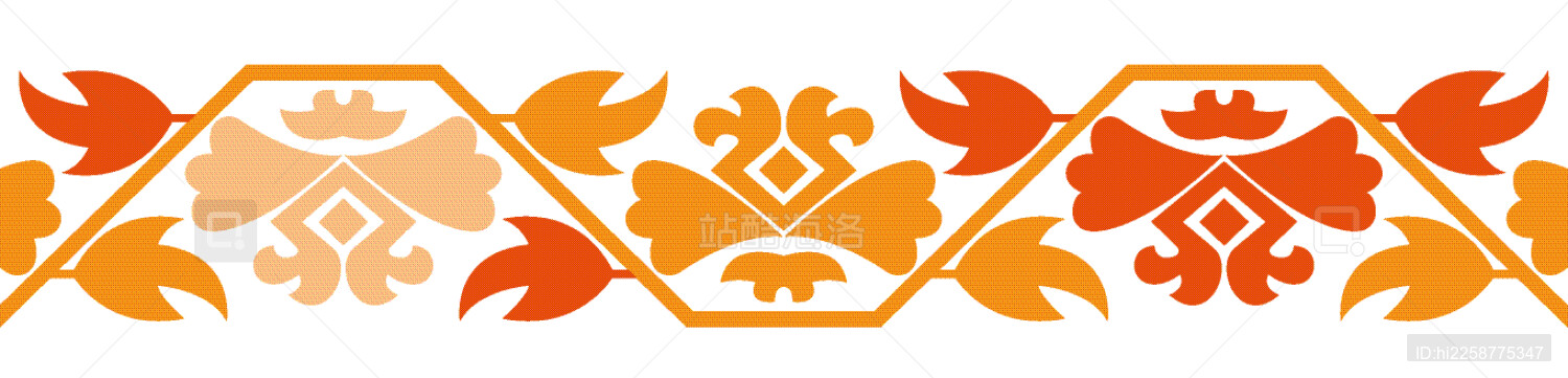 缠枝牡丹纹纹样