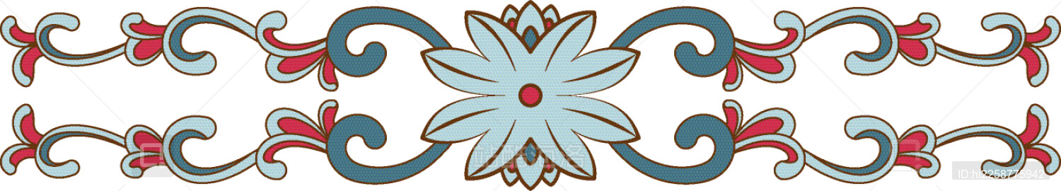 缠枝花卉纹纹样