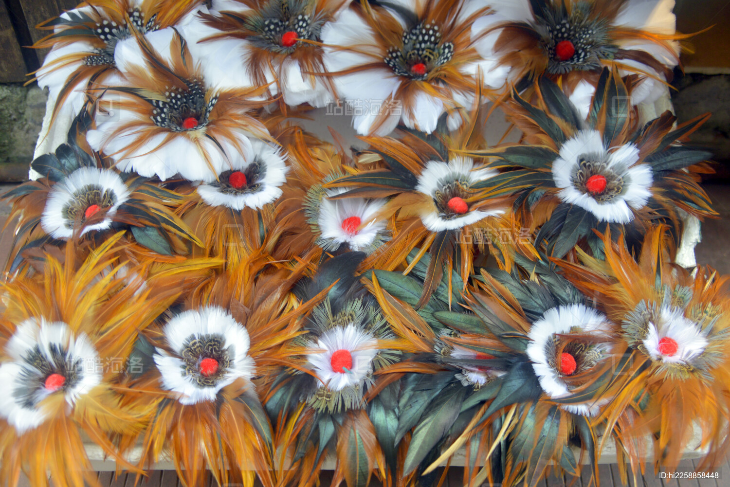 传统手工工艺品羽毛毽子