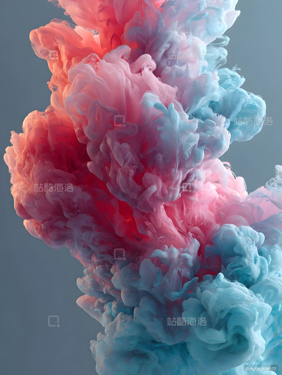 彩色烟雾抽象艺术