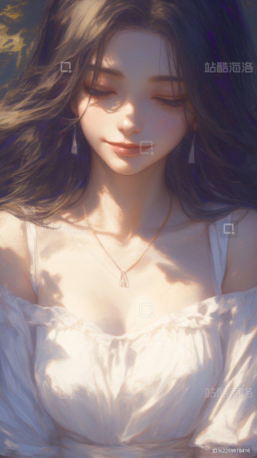 阳光下的温柔女子