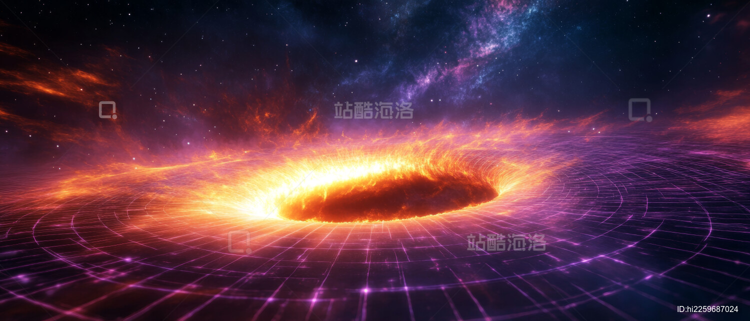 宇宙中的紫色星系