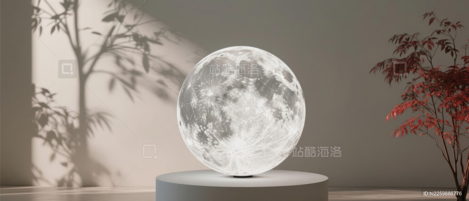 月球模型展览展示场景