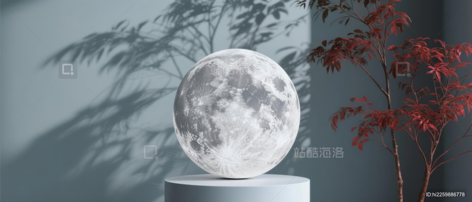 月球模型展览展示场景