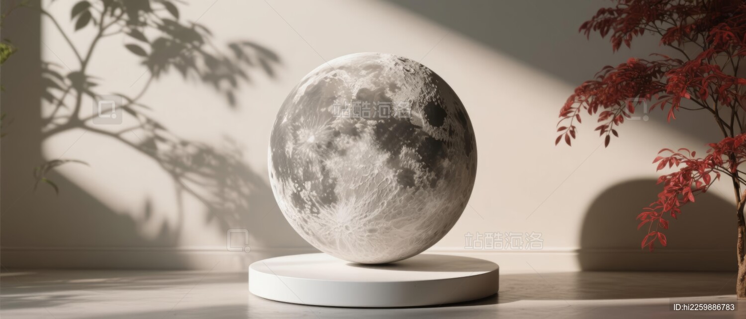 月球模型展览展示场景