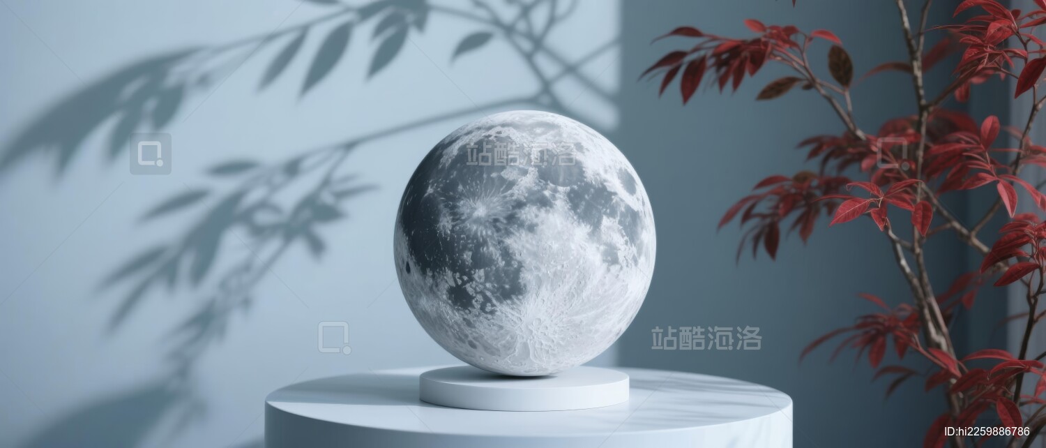 月球模型展览展示场景