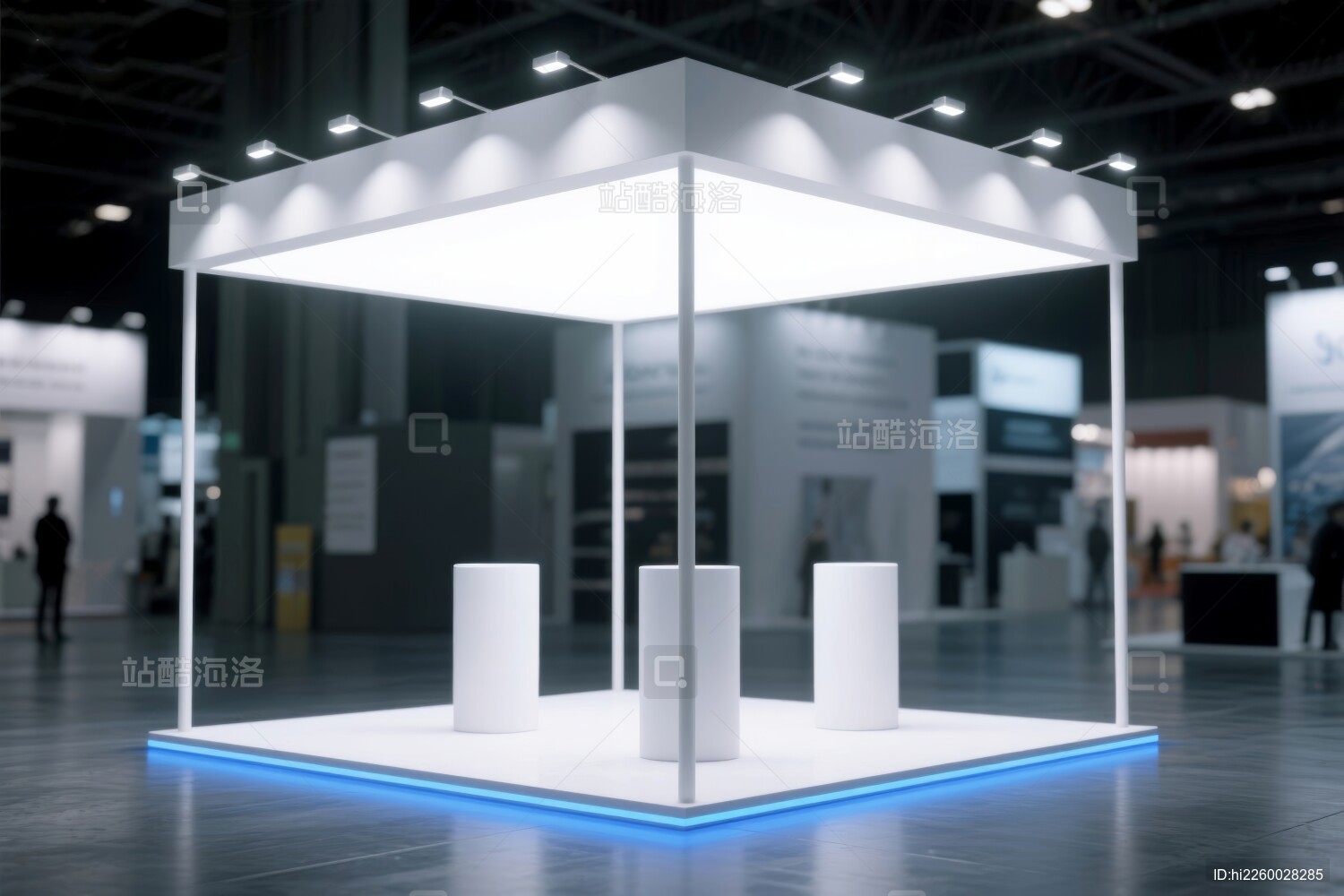 展览展台简约风展示场景
