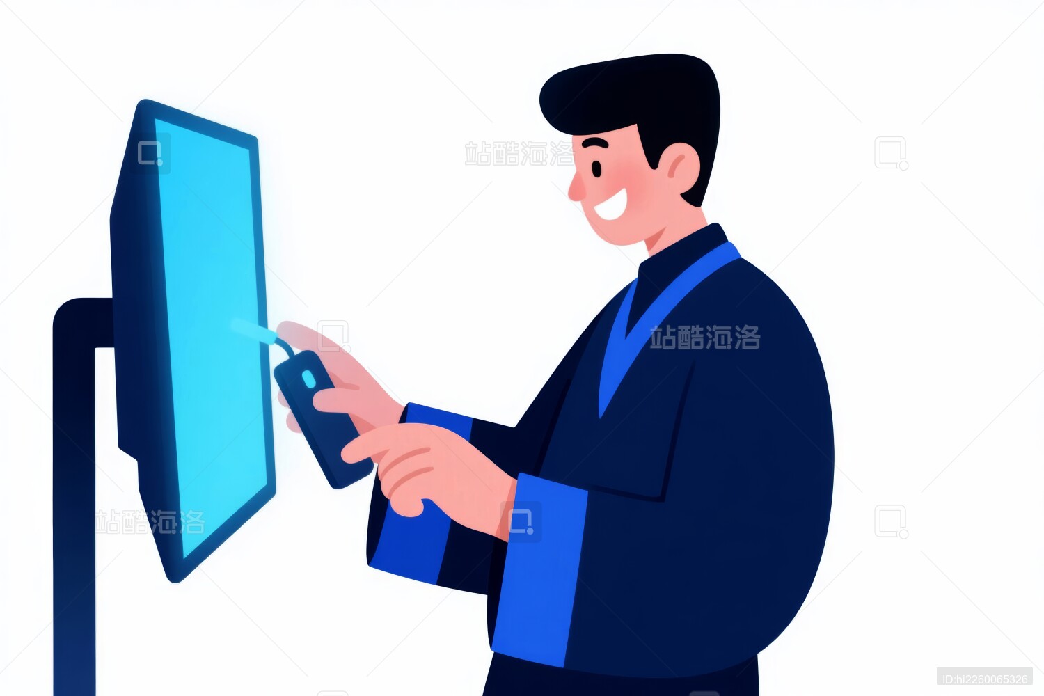 科技人员未来感办公场景