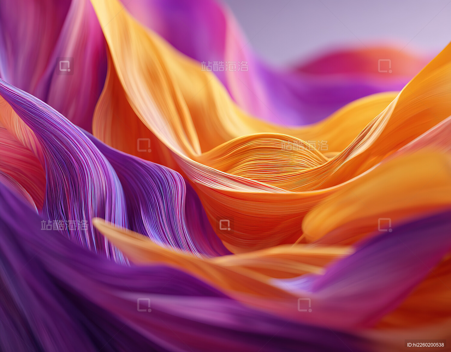 色彩斑斓的流动织物