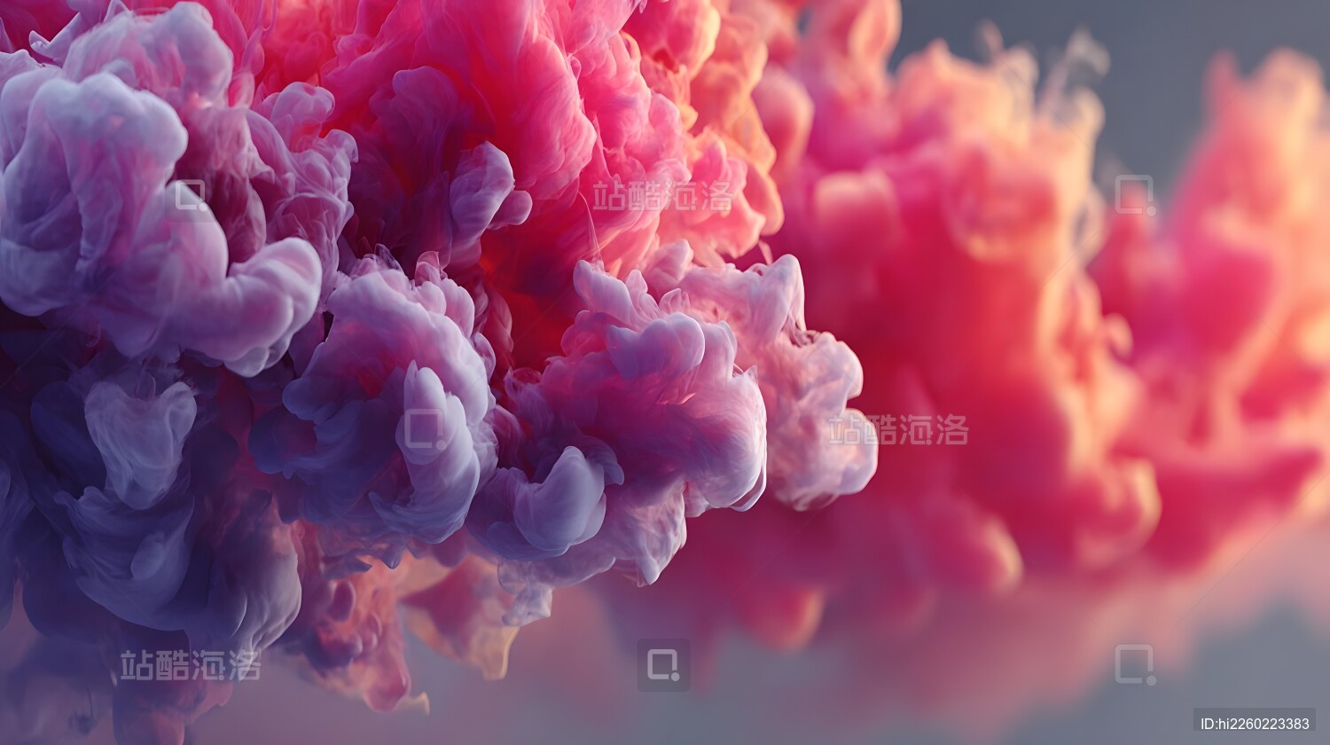 彩色烟雾抽象艺术