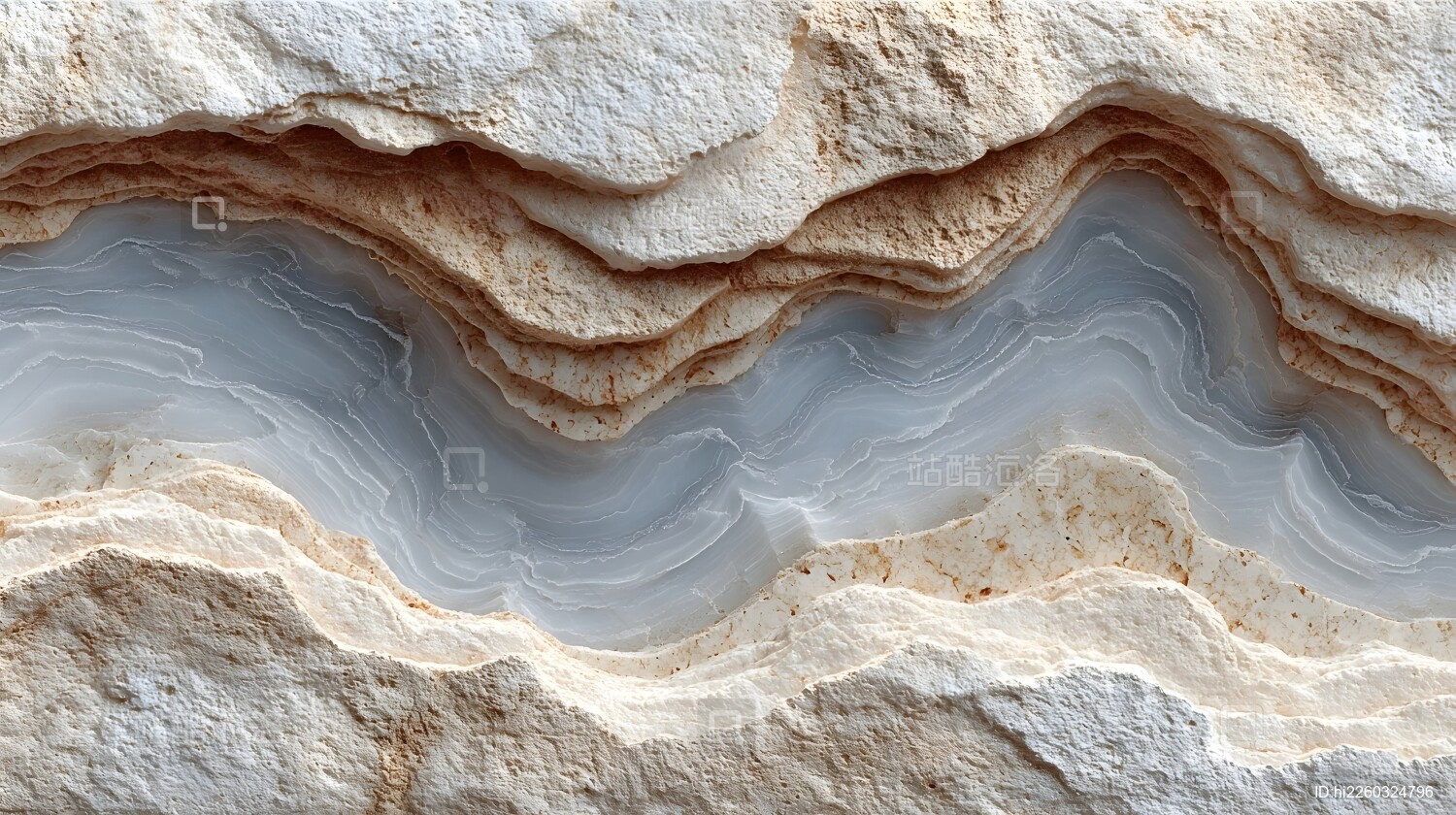 岩石层理结构特写