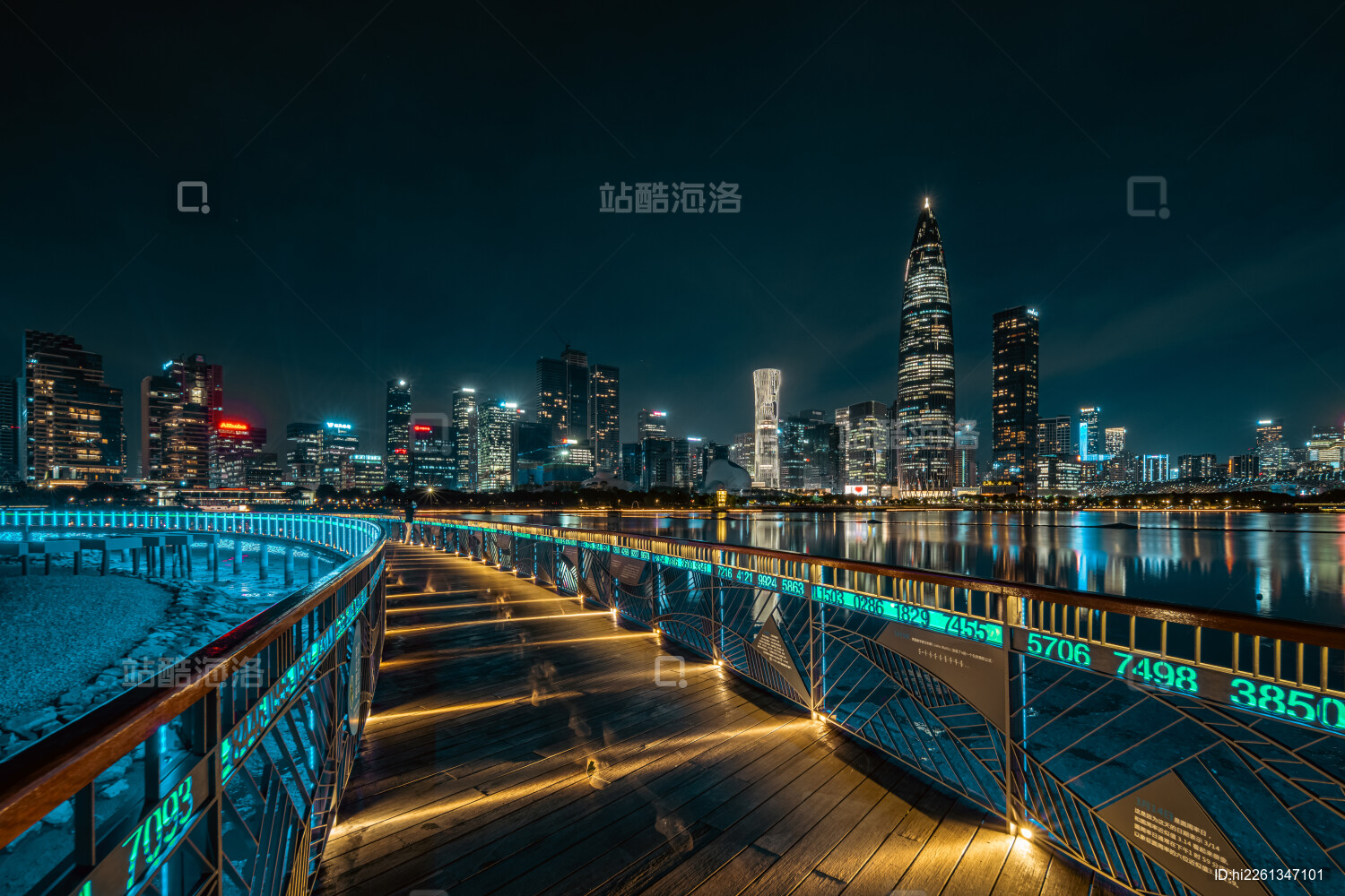 深圳湾人才公园城市夜景