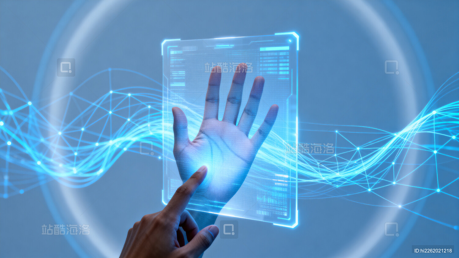 未来科技手势交互界面