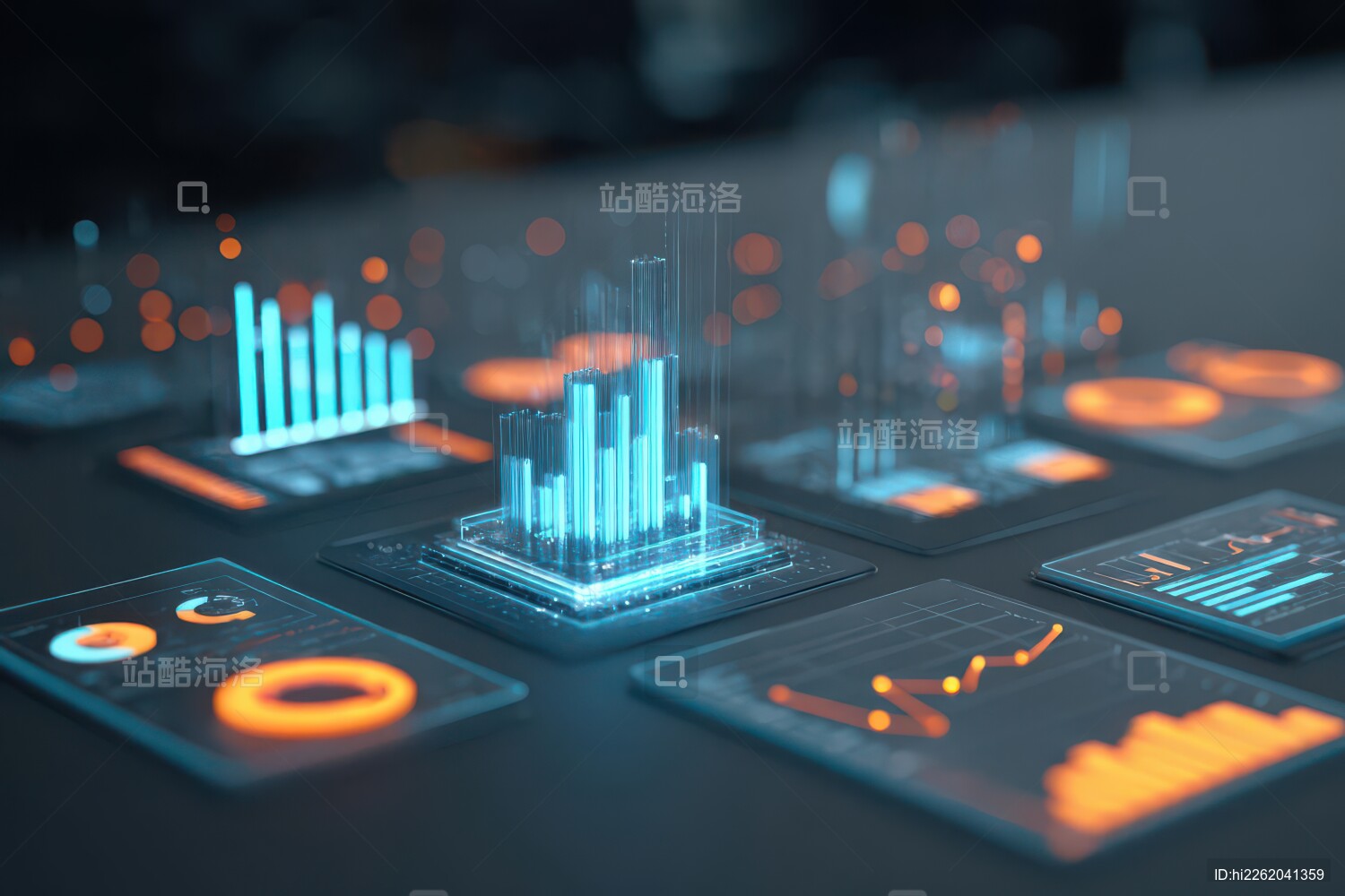 未来科技数据可视化交互界面