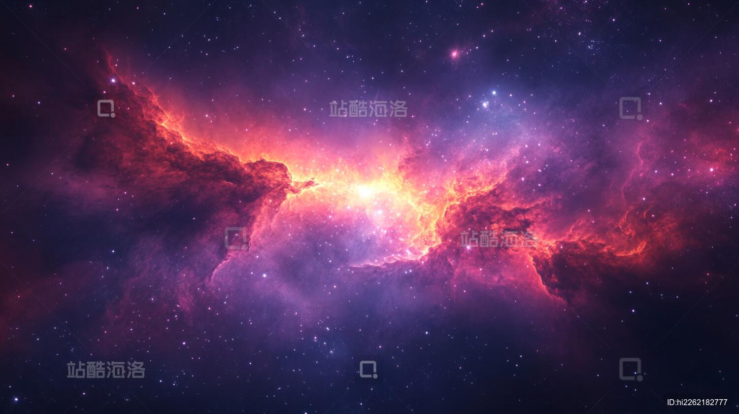 宇宙中璀璨的紫色星云