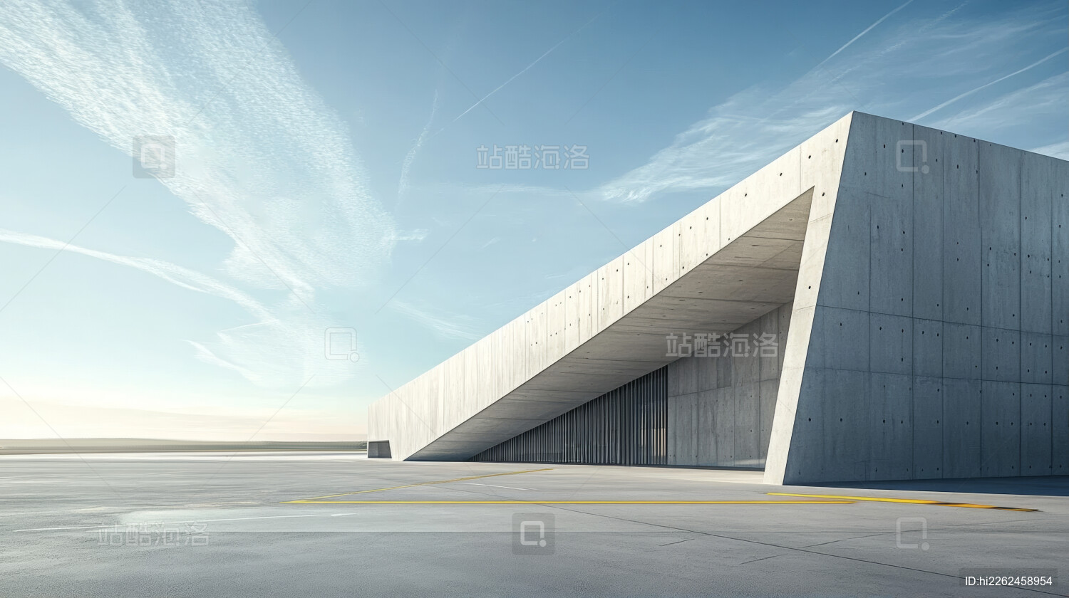  充满未来设计感的现代简约水泥建筑