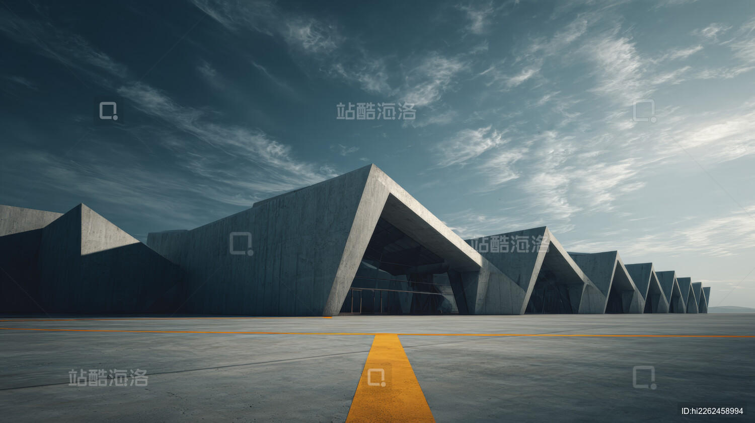 充满未来设计感的现代简约水泥建筑