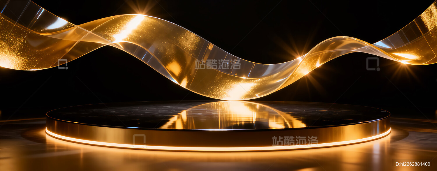 金色抽象电影胶片节日背景