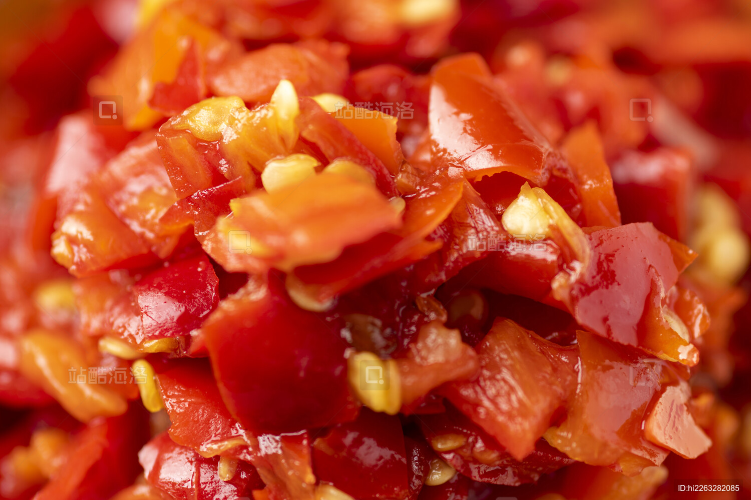 剁椒酱特写