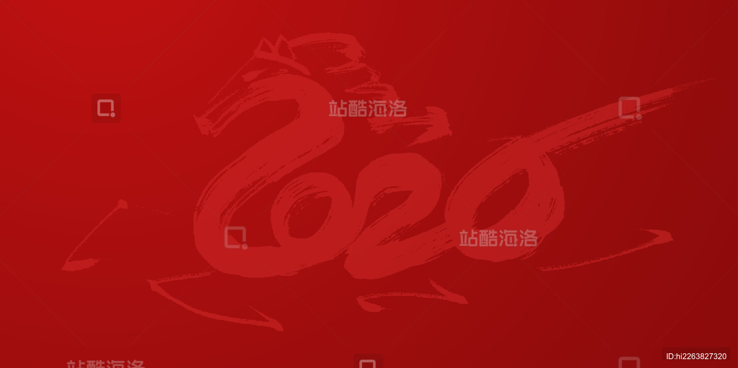 2026马年春节艺术插画背景