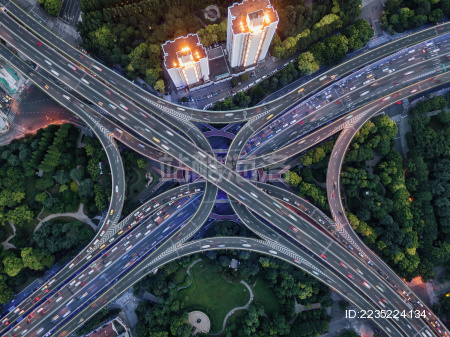 上海城市交通的交叉点