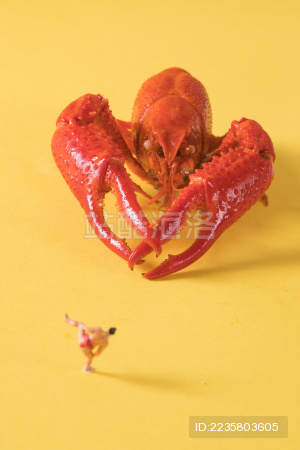 迷你小人小龙虾crawfish