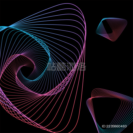 三角形螺旋背景