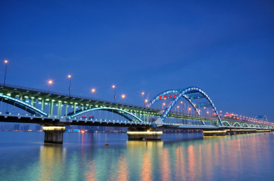 杭州钱江四桥夜景 中国