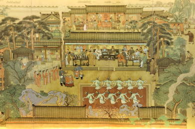 杭帮菜博物馆里的壁画