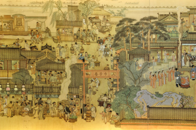 杭帮菜博物馆里的壁画