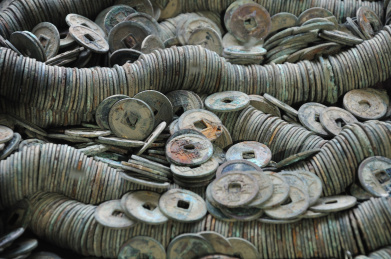 近摄一堆铜钱 中国