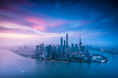 上海陆家嘴夜景