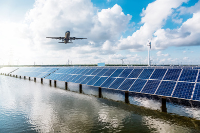 Power plant using renewable solar energy with