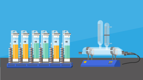 专业化学实验设备矢量素材