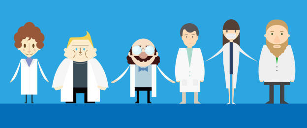 科学家研究员团队全身形象