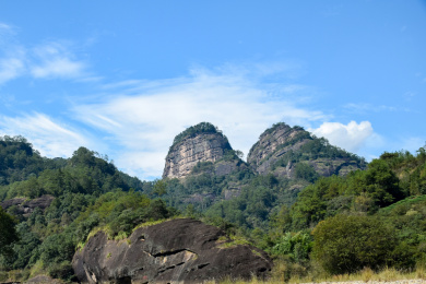 武夷山景区双乳峰 武夷山