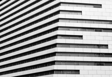 Metal details of modern office building