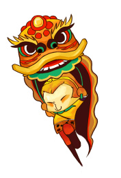 2016 猴年 拜年 孙悟空 猴子  吉祥物 插画  2016 New year ，Sun Wukong， Monkey ，year of monkey，Monkey King
