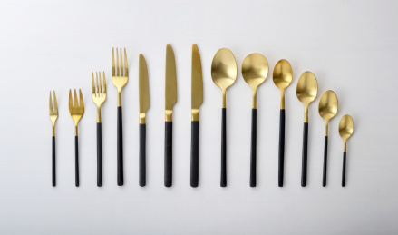 金色刀叉勺套装