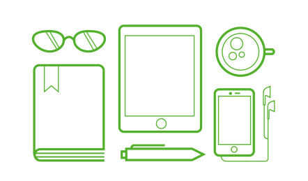 线条风格学习用品